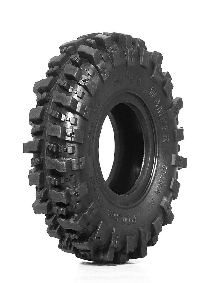 Chanjorlin 8PCS 1.0 RC Tires 55mm * 23mm 1/24 Crawler Wheels Tires 1/18 All Terrain Soft Rubber Tyres For 1:24 1:18 Mud Crawler Car Axial SCX24 FMS AX24 FCX18 FCX24 TRX4M Upgrades 1.3" Wheels - Image 4